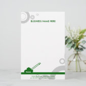 groene ringen maaien briefpapier (Staand voorkant)