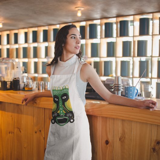 Groene ritueel tribaal standaard schort