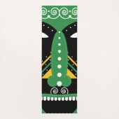 Groene ritueel tribaal yogamat (Achterkant)