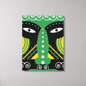 Groene Rituele Stam Canvas Afdruk (Voorkant)