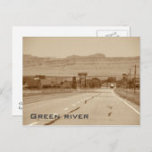 Groene rivier briefkaart (Voorkant / Achterkant)