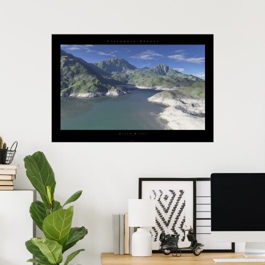 groene rivier poster (Thuiskantoor)