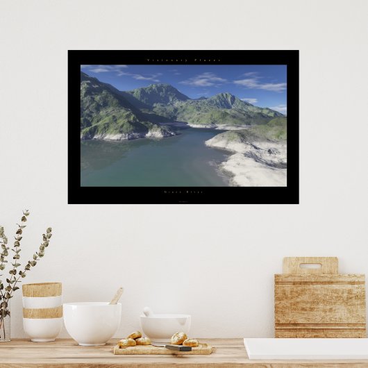 groene rivier poster (Keuken)