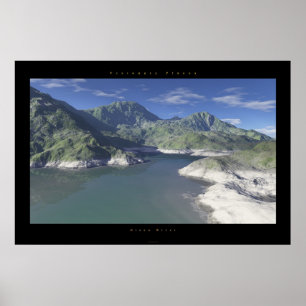 groene rivier poster