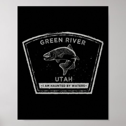 Groene Rivier Utah Fly Fishing  Poster (Voorkant)