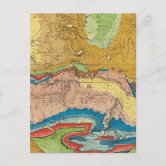 Groene rivier van de Unie Pacific Rail Road Briefkaart (Voorkant)