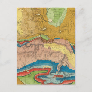 Groene rivier van de Unie Pacific Rail Road Briefkaart