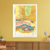 Groene rivier van de Unie Pacific Rail Road Canvas Afdruk (Insitu (Woonkamer))
