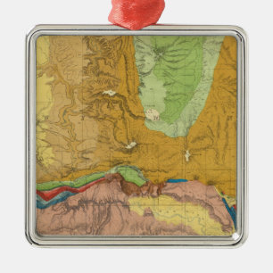 Groene rivier van de Unie Pacific Rail Road Metalen Ornament