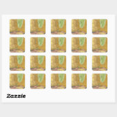 Groene rivier van de Unie Pacific Rail Road Vierkante Sticker (Vel)