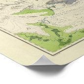 Groene rivier van de Uniemaiddel voor de spoorwege Poster (Hoek)