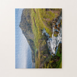 Groene rivierlandschap legpuzzel