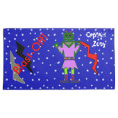 Groene Robot Meisje Ruimteschepen Kinder King Kussensloop (Voorkant-Rechts)