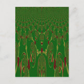 Groene robots briefkaart (Voorkant)