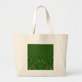 Groene robots grote tote bag (Voorkant)