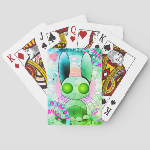 Groene robots, robots en robots pokerkaarten
