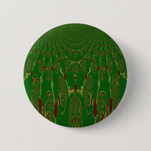 Groene robots ronde button 5,7 cm
