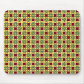  groene rode Barcelona Star Geometric  Muismat (Voorkant)