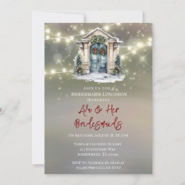 Groene Rode Berry Decor Deur Licht Bruidsmeisjes L Kaart