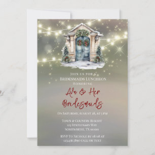 Groene Rode Berry Decor Deur Licht Bruidsmeisjes L Kaart