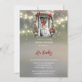 Groene Rode Berry Decor Deurlicht Vrijgezellenfees Kaart