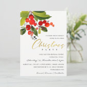 GROENE RODE BES KERSTPARTY VOOR BEDRIJVEN KAART (Staand voorkant)