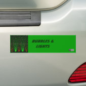 Groene/rode Bumpersticker met groeiende belletjes (Op auto)