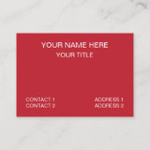 Groene rode Chevron Stripe Pattern Visitekaartje (Achterkant)