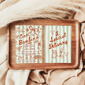 Groene Rode Ciao Bambino Italiaanse Uitnodiging