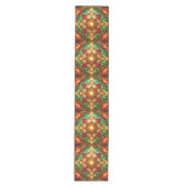 Groene rode decoratieve Holiday tafelloper (Voorkant)