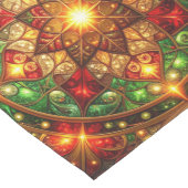 Groene rode decoratieve Holiday tafelloper (Hoek)