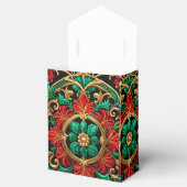 Groene Rode Decoratieve Vakantie Cadeaudoos Bedankdoosjes (Geopend)
