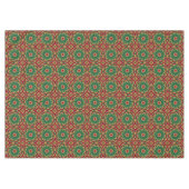 Groene rode decoratieve vakantie tafelkleed (Voorkant (Horizontaal))