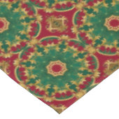 Groene rode decoratieve vakantie tafelkleed (Gekanteld)