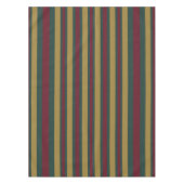 Groene rode en gouden kerst in stripte tafelkleed (Voorkant)