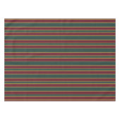 Groene rode en gouden kerststrepen met Snoep Tafelkleed (Voorkant (Horizontaal))