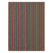 Groene rode en gouden kerststrepen met Snoep Tafelkleed (Voorkant)