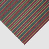 Groene rode en gouden kerststrepen met Snoep Tissuepapier (Detail)