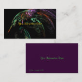 Groene rode en Paarse gedraaide Visitekaartjes (Voorkant / Achterkant)