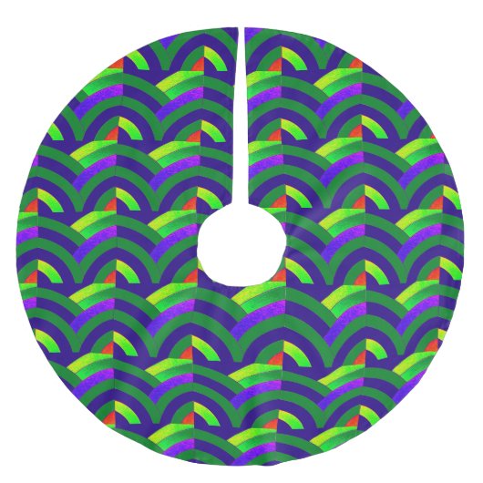 groene/rode feestdagen kerstboom rok (Voorkant)