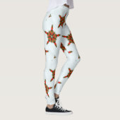 groene rode feestdagen wit leggings (Rechts)