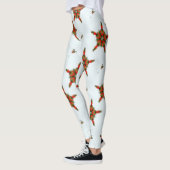 groene rode feestdagen wit leggings (Links)