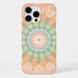 Groene Rode Gele Cirkelvormige Geometrische Mandal iPhone 16 Pro Max Hoesje
