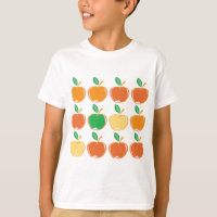 Groene, rode, gele en Oranje appels