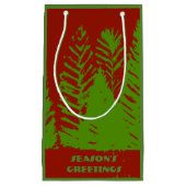 Groene & Rode Gift Bag Klein Cadeauzakje (Voorkant)