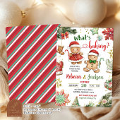 Groene Rode Gingerbread Cookies Geslacht Onthullen Kaart