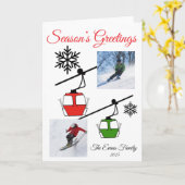 Groene & rode gondels kaart (Gele Bloem)