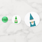 Groene & Rode Kerst Kabouters Confetti (Voorkanten)