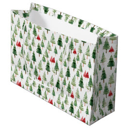 Groene Rode Kerstbomen Groot Cadeauzakje
