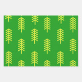 Groene Rode Kerstboom Perfect Kerstcadeau Inpakpapier Vel (Voorkant 2)